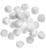 Pompony tiulowe 2 cm.białe 24szt, DP Craft