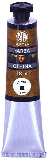 Farba olejna Artea biel tytan. tuba 18ml, Astra