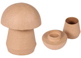 Pudełko w kształcie grzyba 7,5 x 7,5 x 9,5 cm z masy papierowej BT065C, Decopatch