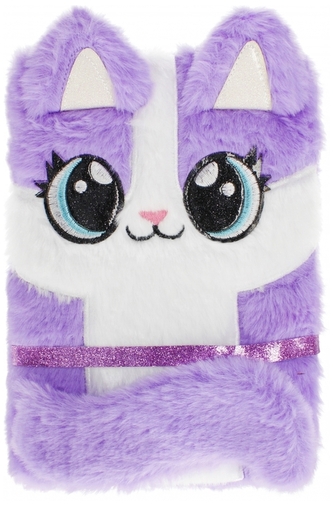 Notes pluszowy, A5, Cat big eyes,  Starpak