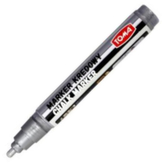 Marker kredowy do czarnych tablic końc. 4.5 mm srebrny 292-94, Toma