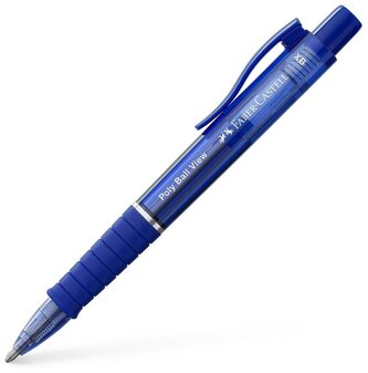 Długopis Poly Ball View niebieski (Admiral Blue), Faber-Castell