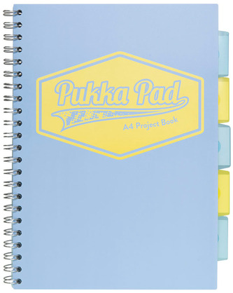 Kołonotes Project Book Pastel  A4 kratka niebieski, Pukka Pad Kołonotes Project Book Pastel  A4 kratka niebieski, Pukka Pad