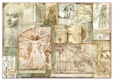 Papier ryżowy 48x33 leonardo, Stamperia