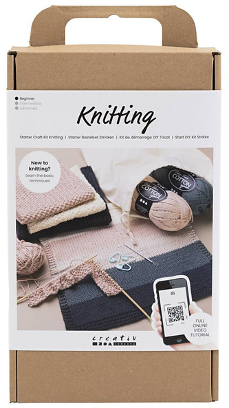 Zestaw do robienia na drutach z włóczką, Creativ