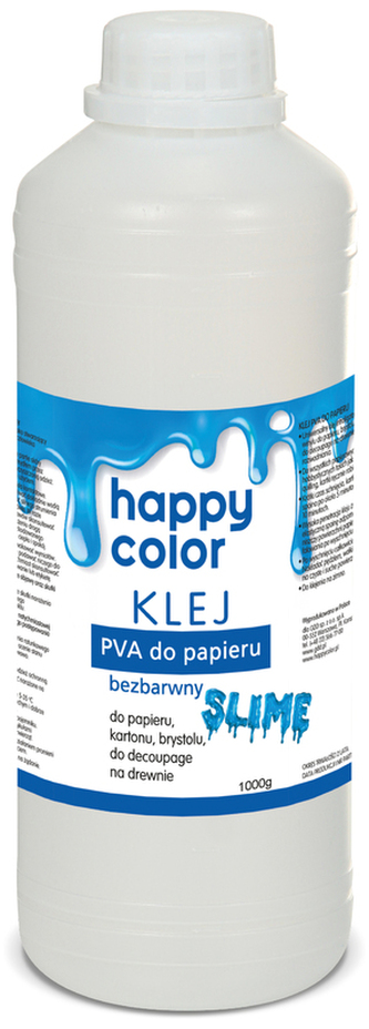 Klej do papieru w płyniePVA 1000g w butelce, Happy Color Klej do papieru w płyniePVA 1000g w butelce, Happy Color