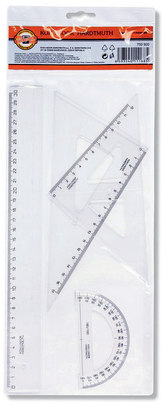 Komplet geometryczny 30 cm 4-elem. 871, Koh-i-Noor