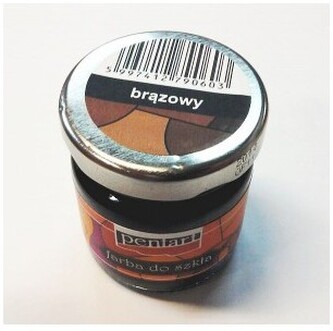Farba do szkła 30ml brąz Pentart