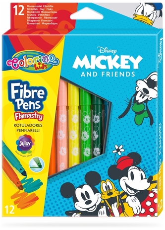 Flamastry 12-kol. Disney Kids Mickey Colorino, Patio