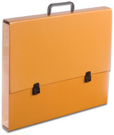 Teczka szkolna z rączką  A3 wąska 2 cm.pomarańczowa pastelowa,Tadeo