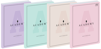 Brulion B5 128 k. kratka 90g Academy pastel, Interdruk