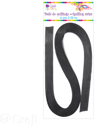 Paski do quillingu 6 mm - szare, 100 szt, Dp Craft
