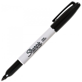 Marker Fine czarny permanentny 12szt, Sharpie