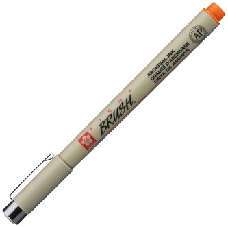 Pisak pędzelkowy Pigma Brush pomarańczowy, Sakura