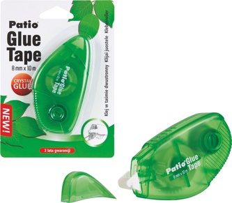 Klej w taśmie 8 mm x 10 mm dwustronny Crystal Gel display, Patio