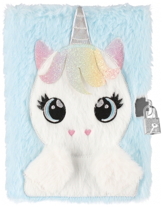 Pamiętnik pluszowy z zamkiem A5 64k Unicorn, Starpak