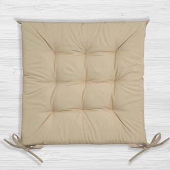 Zahradní prošívaný podsedák na židli GIARDINO béžová 40x40 cm Mybesthome