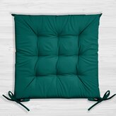 Zahradní prošívaný podsedák na židli GIARDINO tmavě zelená 40x40 cm Mybesthome