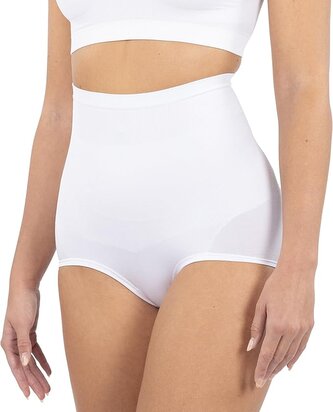 Stahovací kalhotky se zvýšeným pasem CULOTTE VITA ALTA bílá L/XL modelante SENSI
