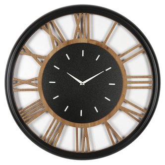 Hodiny nástěnné - římské číslice, kov a MDF, 60 cm Hodiny nástěnné - římské číslice, kov a MDF, 60 cm