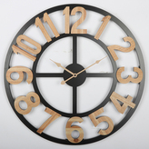 Hodiny nástěnné - velké arabské číslice, MDF, 60 cm