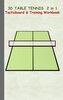 3D Table Tennis Tacticboard and Training Workbook