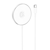 Indukční nabíječka Borofone (BQ18) 3v1, Magsafe, 15W, barva bílá