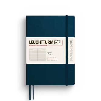 Leuchtturm1917 Zápisník Deep Sea Softcover A5 linkovaný