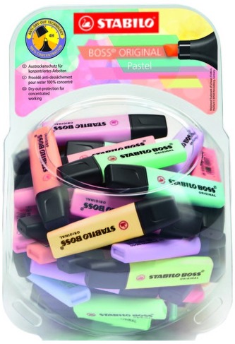STABILO BOSS ORIGINAL Pastel 60 ks Bonbonglas