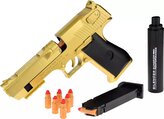 Pistole 22cm s pěnovými náboji a tlumičem (mix)