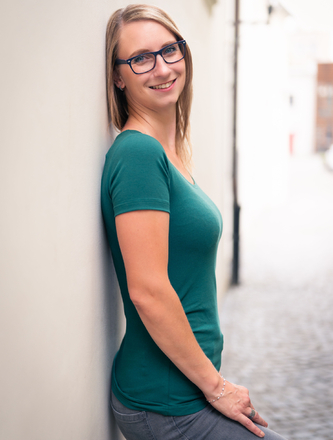 Bobánek Dámské tričko UniFit krátký rukáv - Tmavě zelené - S