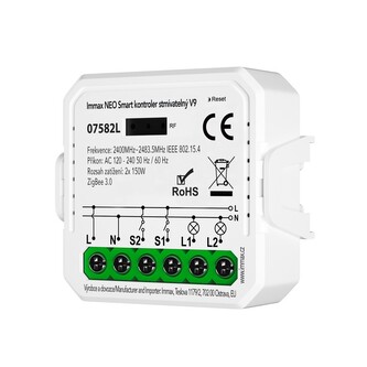 Immax NEO Smart kontroler stmívatelný V9 2-tlačítkový Zigbee 3.0