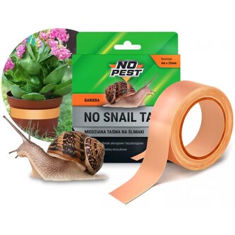 NO Pest Měděná samolepící páska proti slimákům 4m