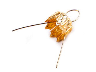 Očka na baňky / záponky s kaplíkem - 100 ks - 4 791/253/002 zlatá Očka na baňky / záponky s kaplíkem - 100 ks - 4 791/253/002 zlatá