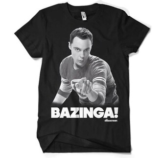 Tričko The Big Bang Theory - Sheldon says BAZINGA!, XL