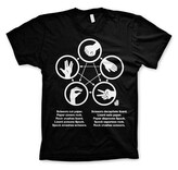 Tričko The Big Bang Theory - Sheldons Rock-Paper-Scissors-Lizard Game, M
