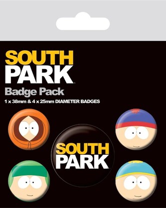 Plackový set South Park - Faces