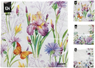 Ubrousky motiv květiny sd 16ks