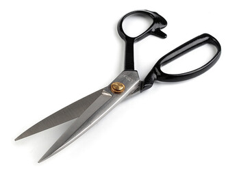 Krejčovské nůžky délka 23 cm / 9" - 1 ks - černá Krejčovské nůžky délka 23 cm / 9" - 1 ks - černá