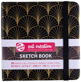 Szkicownik 12x12cm Art Deco, Talens