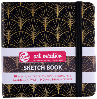 Szkicownik 12x12cm Art Deco, Talens