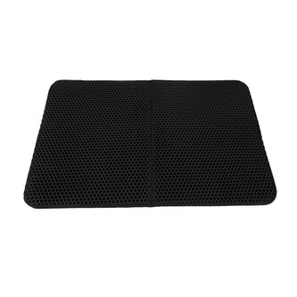 Podložka před kočičí toaletu WC 55x75cm  Černá