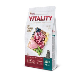 Akinu VITALITY pro kočku adult - jehněčí a kuřecí maso 1,5kg