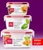 Mega Plast, Box IXA Premium, set 0,34 l + 0,65 l + 1,2 l, červená nebo modrá