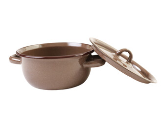 Olymp, Hrnec s poklicí 16 cm, 1,5 l (výška 8,2 cm), hnědý granit (12)