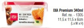 Mega Plast, Box IXA Premium 11,5 x 11,5 x 6 cm (0,34 l), červená nebo modrá