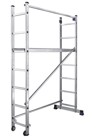 Alumet, variabilní pracovní plošina SM, 2 x 7 příček, max. 150 kg, záruka 5 let Alumet, variabilní pracovní plošina SM, 2 x 7 příček, max. 150 kg, záruka 5 let