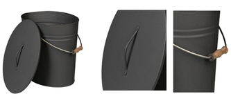 Lienbacher oválná nádoba na popel s víkem 15l, 34 x 30 x 28 cm