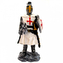 Model Figurka templáře s mečem - šedý-bílý