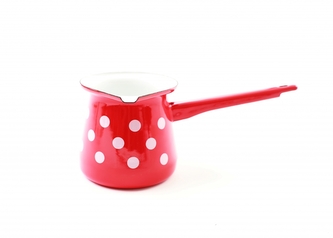 Metalac Červený puntík, smaltovaná džezva 11 cm (7 káv), 0,7 l